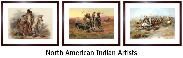 North American Indian Art Framed Prints